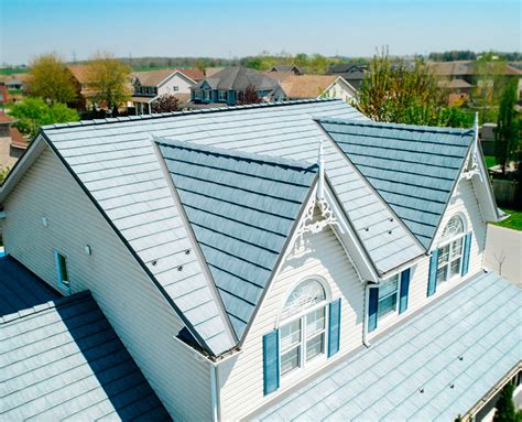 slate blue metal roofing panels